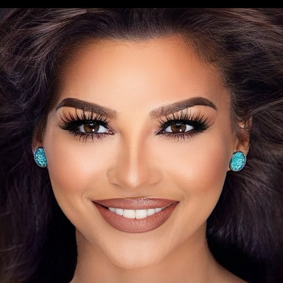 Druzy Crystal and Silver Earrings - Picture 16 of 17